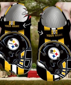 Football Personalized PSteelers Team Helmets Clog Shoes – Footwearelite Exclusive