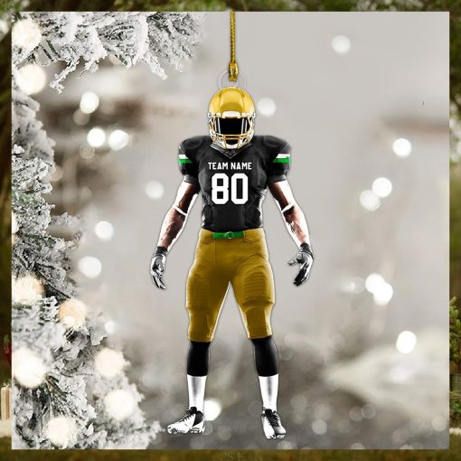 Football Player Ornament Gifts For Football Lovers   Custom Gift For Football Player K1702