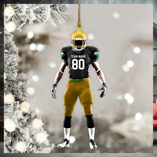 Football Player Ornament Gifts For Football Lovers   Custom Gift For Football Player K1702