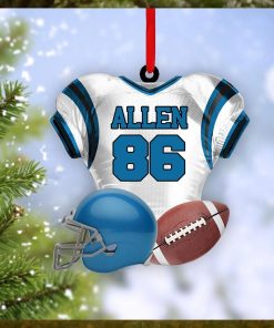 Football Player Uniform Personalized Ornament For Football Player   Gift For Football Lovers