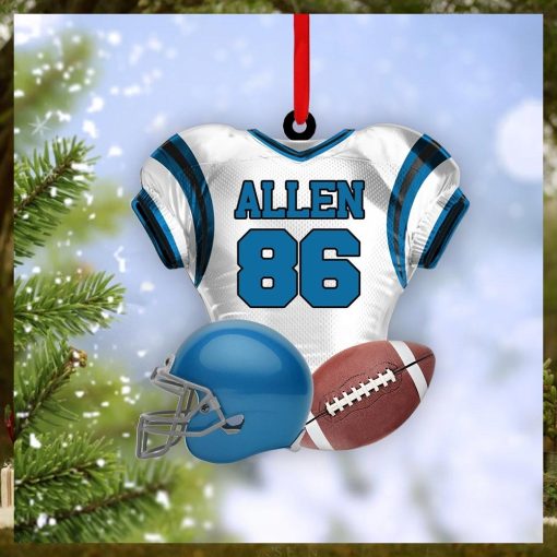 Football Player Uniform Personalized Ornament For Football Player   Gift For Football Lovers
