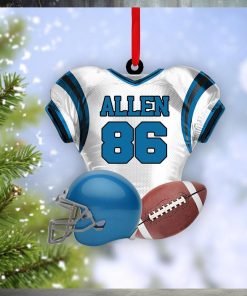 Football Player Uniform Personalized Ornament For Football Player   Gift For Football Lovers