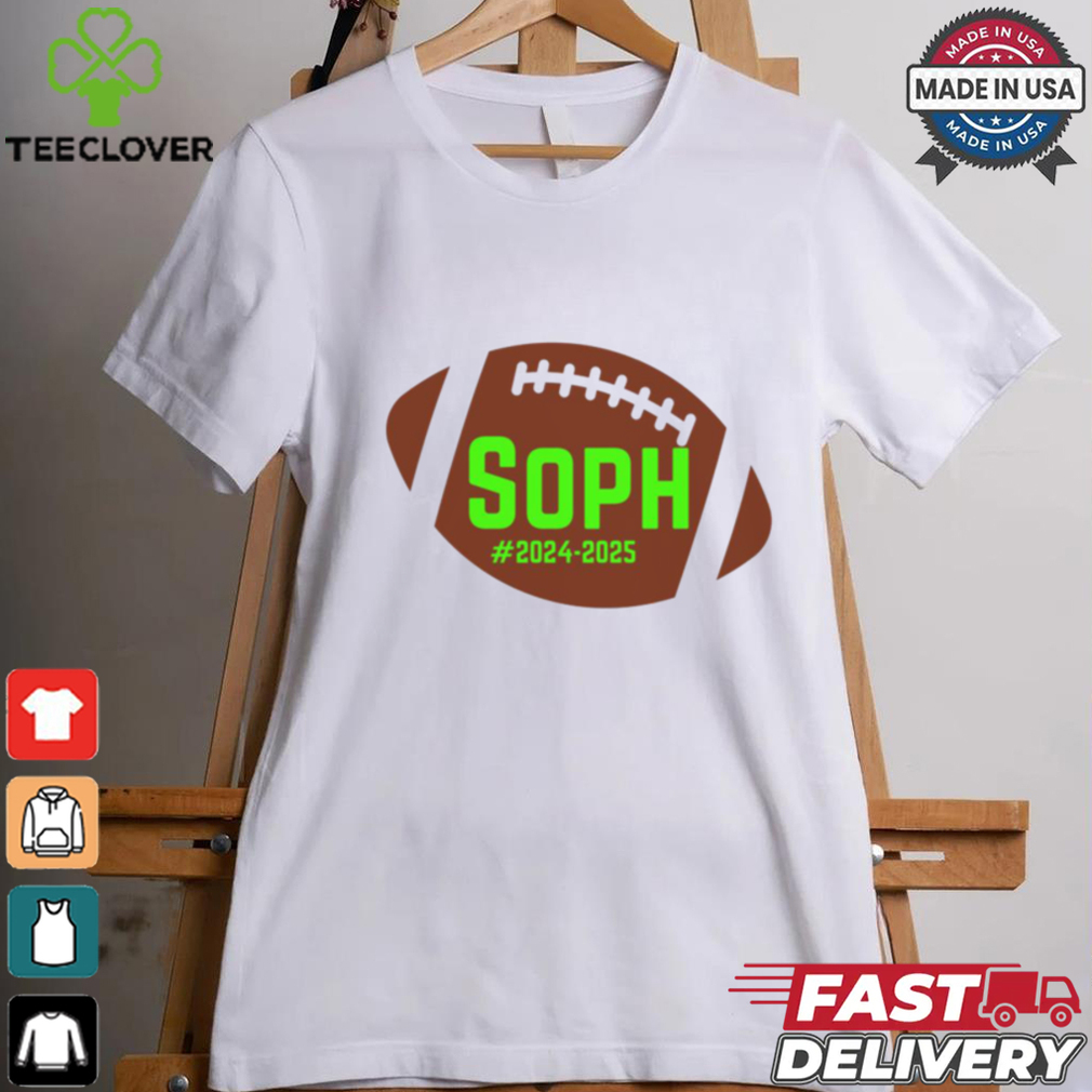 Football Sophomore School Year 2024 2025 In Green T shirt Football Sophomore School Year 2024 2025 In Green T shirt