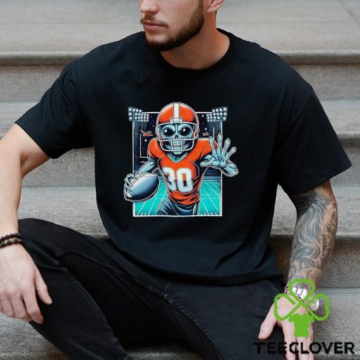 Football Space Alien Ufo Playing Football Ball Alien Lovers T hoodie, sweater, longsleeve, shirt v-neck, t-shirt