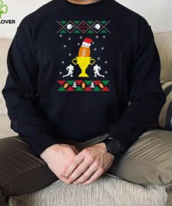 Football Ugly Christmas Kickoff Football Player Fan Shirt