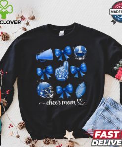 Football and cheer mom Football coquette bow game day hoodie, sweater, longsleeve, shirt v-neck, t-shirt