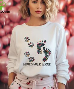 Footprint Never Walk Alone hoodie, sweater, longsleeve, shirt v-neck, t-shirt