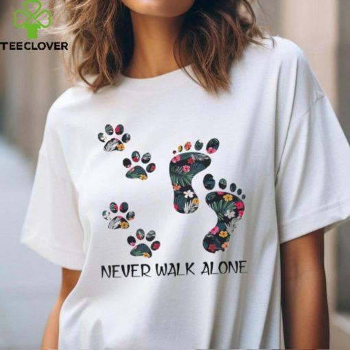 Footprint Never Walk Alone hoodie, sweater, longsleeve, shirt v-neck, t-shirt