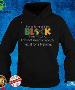 For As Long I Am Black History Month Equality Shirt
