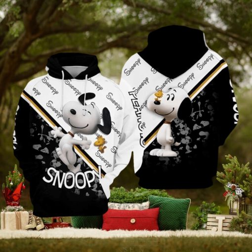 For Snoopy Lovers Love Life And Naughty 3D Hoodie Unique T Shirt