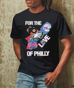 For The Love Of Philly Philadelphia Map Sports Teams Logo Shirt