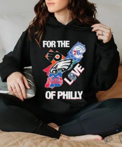 For The Love Of Philly Philadelphia Map Sports Teams Logo Shirt