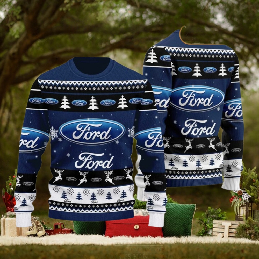 Ford 2024 Christmas Navy Ugly Sweater Ford 2024 Christmas Navy Ugly Sweater