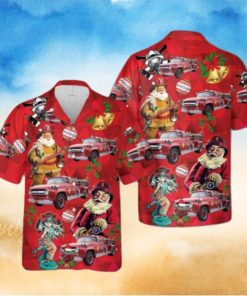 Ford Fire Engine Christmas Hawaiian Shirt Best Gift For Men And Women