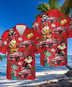 Ford Fire Engine Christmas Hawaiian Shirt Best Gift For Men And Women