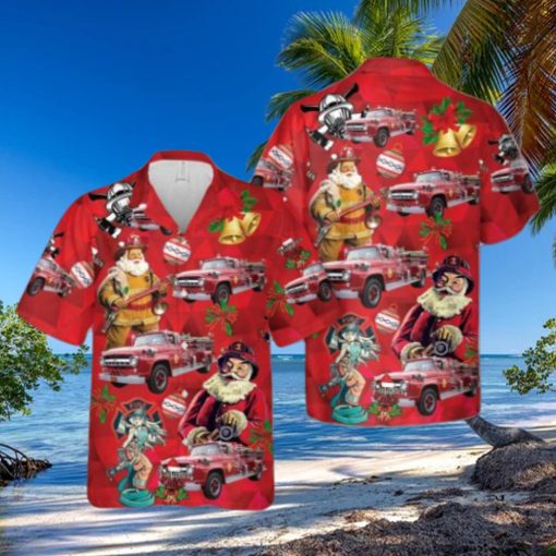 Ford Fire Engine Christmas Hawaiian Shirt Best Gift For Men And Women