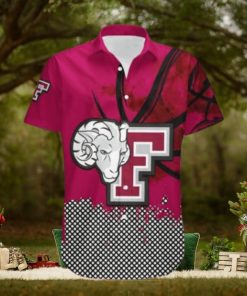 Fordham Rams Hawaii Shirt Basketball Net Grunge Pattern – NCAA