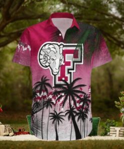 Fordham Rams Hawaii Shirt Coconut Tree Tropical Grunge – NCAA