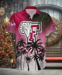 Fordham Rams Hawaii Shirt Coconut Tree Tropical Grunge – NCAA