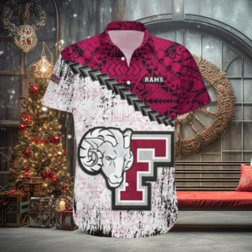 Fordham Rams Hawaii Shirt Grunge Polynesian Tattoo – NCAA