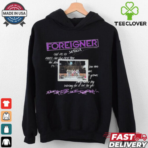 Foreigner Rock Music Setlist Waiting For A Girl Like You Shirt