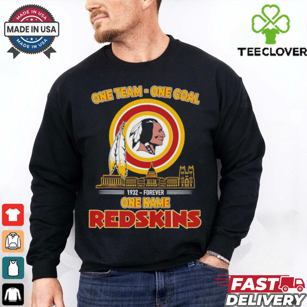 Forever Washington Redskins one team one goal one name skyline shirt Forever Washington Redskins one team one goal one name skyline shirt