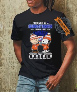 Forever a Oklahoma City Thunder x Deadpool and Wolverine fan win or lose yesterday today tomorrow forever t shirt