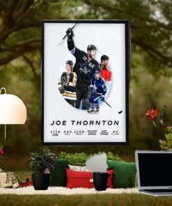 Former MVP Joe Thornton Retirement Summary Of All Titles Home Decor Poster Canvas