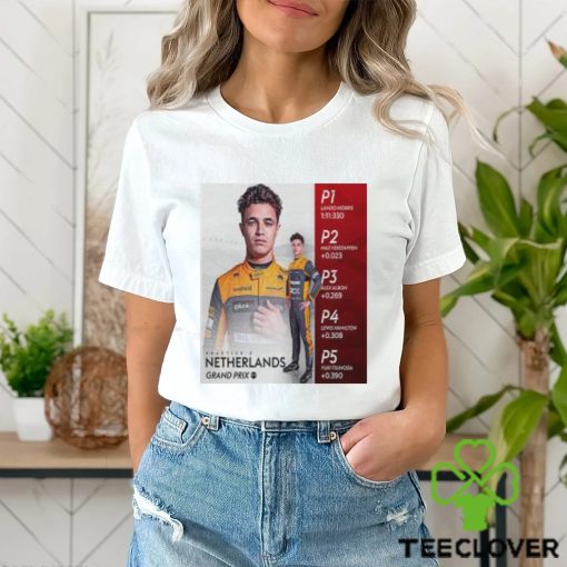 Formula 1 McLaren Driver Lando Norris Tops The Timesheets In Practice 2 Of DutchGP 2023 Classic T shirt
