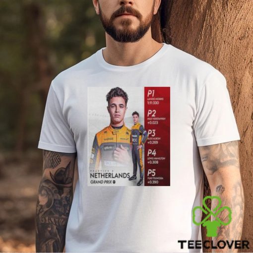 Formula 1 McLaren Driver Lando Norris Tops The Timesheets In Practice 2 Of DutchGP 2023 Classic T shirt