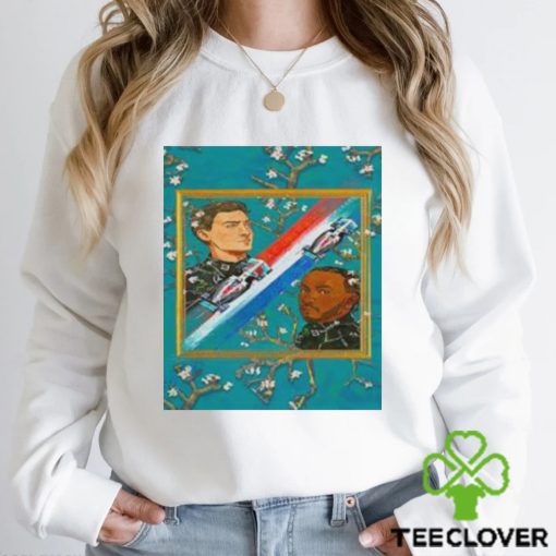 Formula 1 Mercedes Racers Lewis Hamilton And George Russell F1 CLassic T shirt