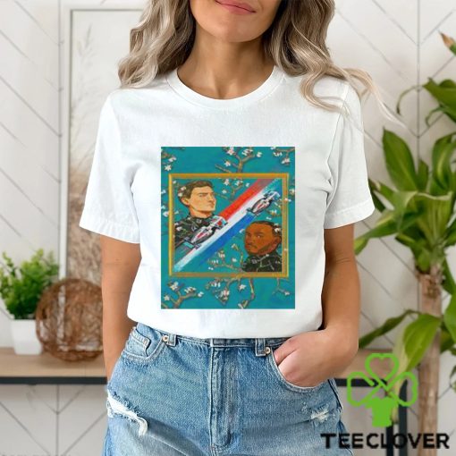 Formula 1 Mercedes Racers Lewis Hamilton And George Russell F1 CLassic T shirt