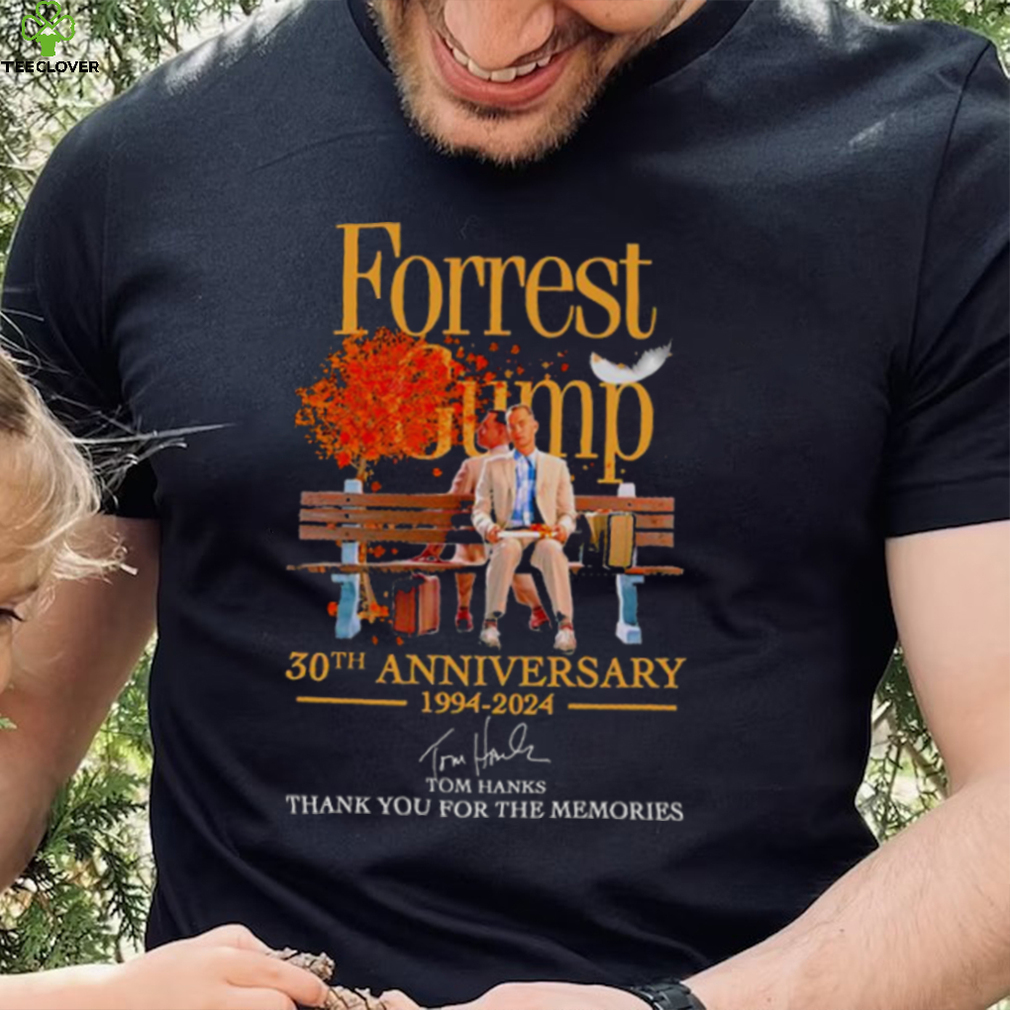 Forrest Gump 30th Anniversary 1994 2024 Tom Hanks Signature Shirt Forrest Gump 30th Anniversary 1994 2024 Tom Hanks Signature Shirt