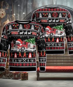 Fort Montgomery Fire District AOP Ugly Sweater Gift For Christmas