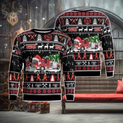 Fort Montgomery Fire District AOP Ugly Sweater Gift For Christmas