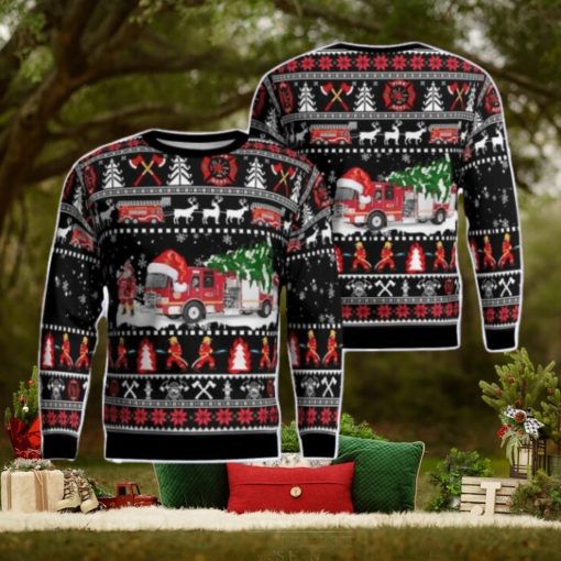 Fort Montgomery Fire District AOP Ugly Sweater Gift For Christmas