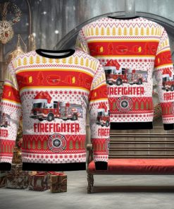 Fort Myers, Lee County, Florida, Iona Mcgregor Fire Protection & Rescue Service District Christmas Ugly Sweater 3D