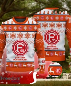 Fortuna Dusseldorf Big Logo Ugly Christmas Tree Orange Sweater For Men And Women