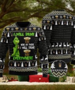 Forty Creek Grinch Will Drink Everywhere Ugly Sweater