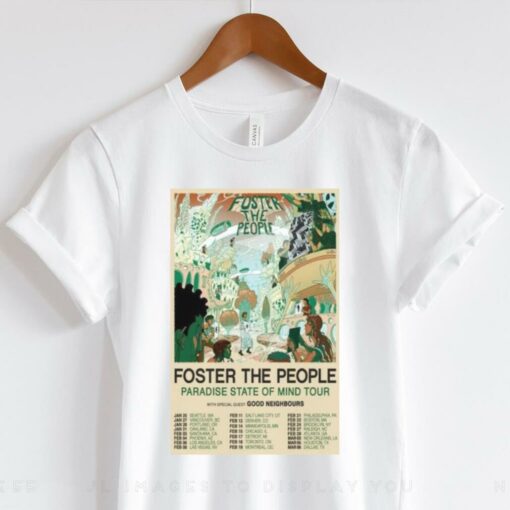 Foster The People Paradise State Of Mind Tour 2025 T hoodie, sweater, longsleeve, shirt v-neck, t-shirt