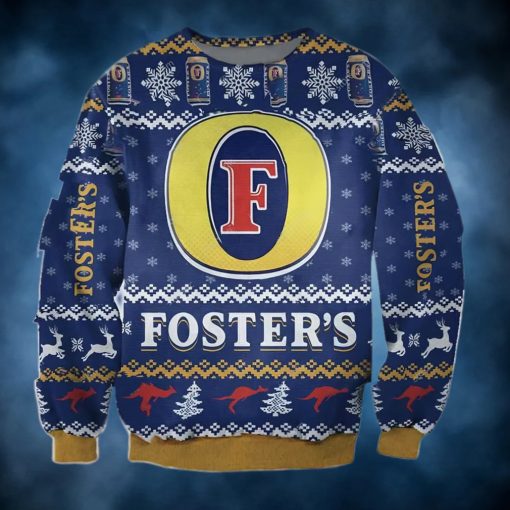 Fosters Beer Ugly Christmas Sweater, Faux Wool Sweater, Gifts For Beer Lovers, International Beer Day, Best Christmas Gifts For 2022 – Prinvity