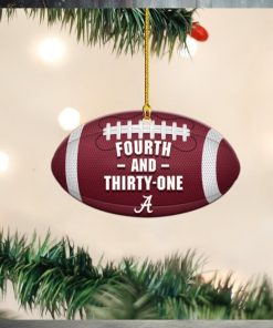Fourth And Thirty One Ornament Shape Alabama Football Christmas Ornaments 2023