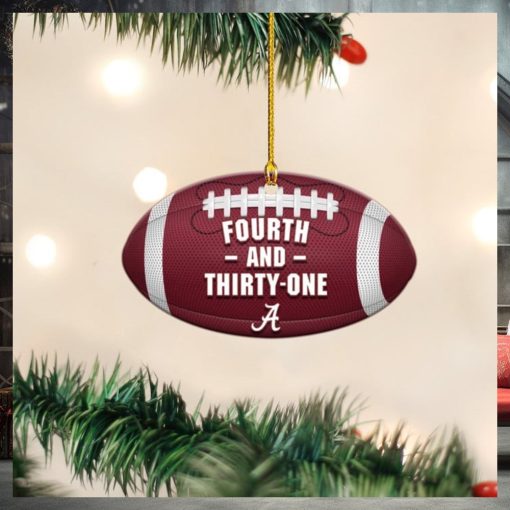Fourth And Thirty  One Ornament Shape Alabama Football Christmas Ornaments 2023