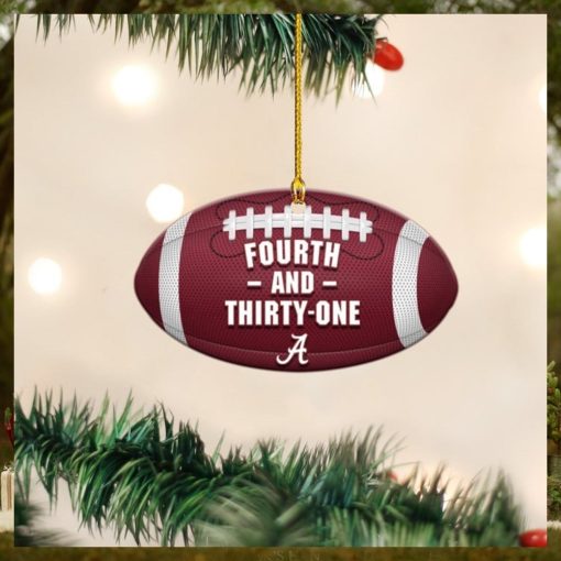 Fourth And Thirty  One Ornament Shape Alabama Football Christmas Ornaments 2023