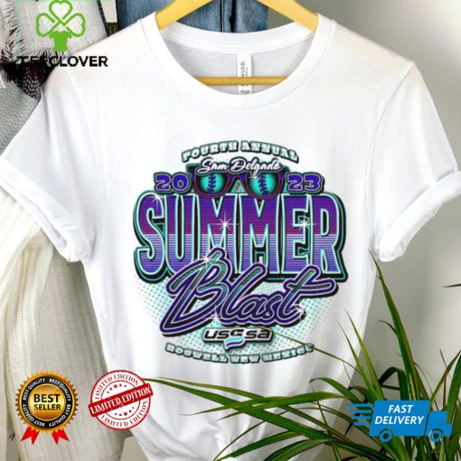 Fourth Annual Sam Delgado Summer Blast MVP 2023 Roswell New Mexico logo shirt