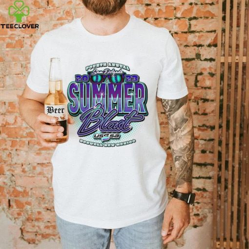 Fourth Annual Sam Delgado Summer Blast MVP 2023 Roswell New Mexico logo shirt