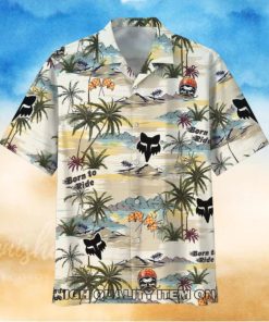 Fox Racing Born To Ride Tropical Hawaiian Shirt