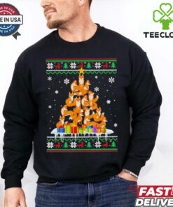 Fox Xmas tree Christmas ugly shirt
