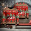 Bugati Ugly Christmas Sweater Car Lovers Santa Hat Tree Christmas For Fans Gift