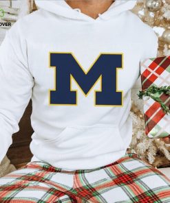 Franchise Club White Michigan Wolverines Windshell Big Logo Shirt